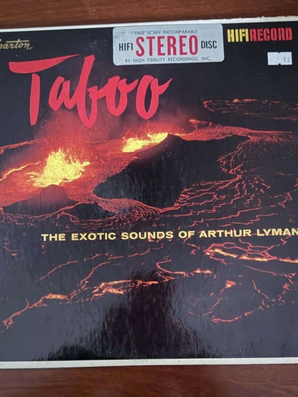 Arthur Lyman Taboo LP Sparton Canada Stereo SR 806 HiFi Exotica Vinyl 1958 VG+